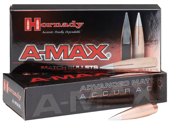 Hornady 30502 A-MAX  30 Cal .308 168 gr A-Max 100 Per Box