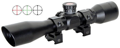 Truglo TG8504BT Tru-Brite Xtreme Compact Tactical 4x 32mm Obj 20.79 ft @ 100yds FOV 1 Tube Black Finish Mil-Dot