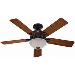 Astoria  Ceiling Fan With Bowl Light Fixture,  New Bronze, 5 Blades, 52-In.