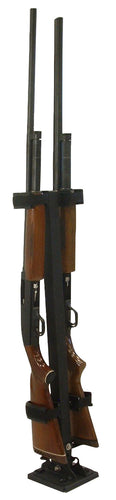 Rugged Gear 10082 Floor Mount Gun Rack2 Rifle/Shotgun Black
