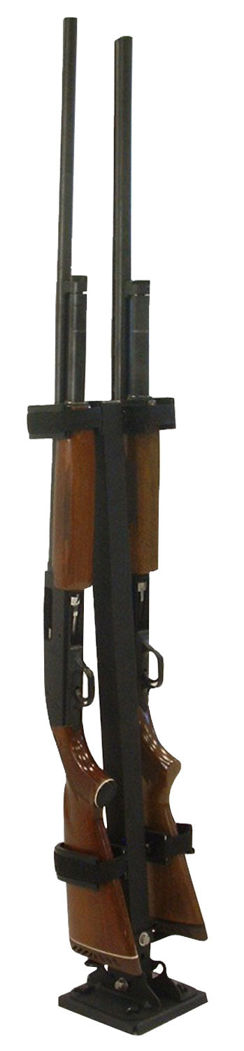 Rugged Gear 10082 Floor Mount Gun Rack2 Rifle/Shotgun Black