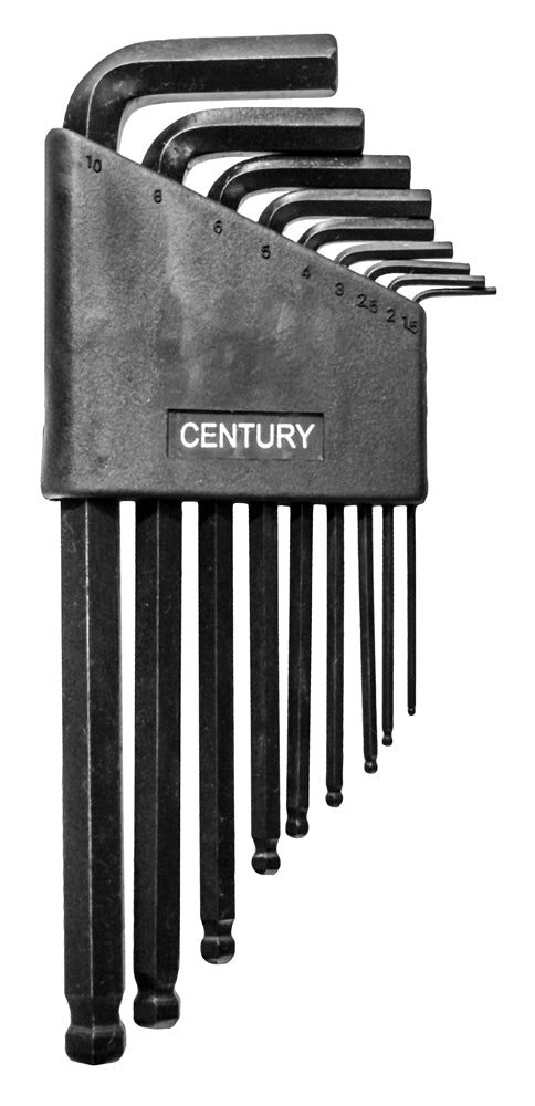 Century Drill And Tool 9 Piece Metric Long Arm Hex Key Wrench Set (9 Piece)