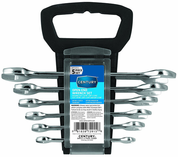 Century Drill And Tool 5 Piece Fractional Open-End Wrench Set (5 Piece)