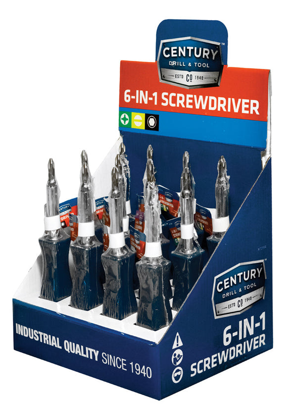 Century Drill And Tool 6 In 1 Screwdriver Bit (6 Piece)