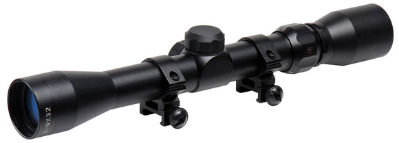 Truglo TG853932B Trushot with Mounting Rings 3-9x 32mm Obj 47.23-12.67 ft @ 100 yds FOV 1