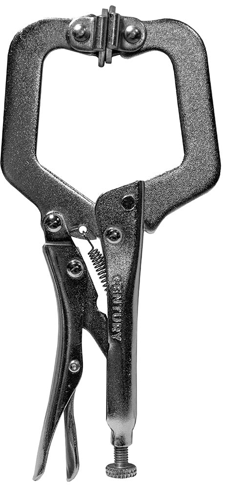 Century Drill And Tool 9″ Locking C-Clamp With Swivel Pads (9