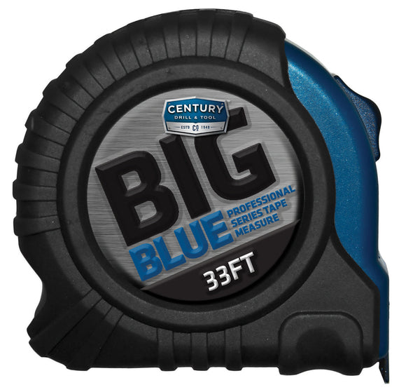 Century Drill And Tool Tape Measure Big Blue 33ft Length 1-1/4″ Blade Width (33' X 1-1/4″)
