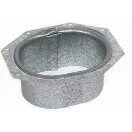 Gutter Drop Outlet, Galvanized, 2 x 3-In.