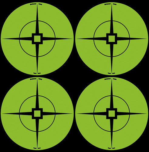 Birchwood Casey 33933 Target Spots  Self-Adhesive Paper 3 Crosshair Black Target Paper w/Green Target 40 Per Pack