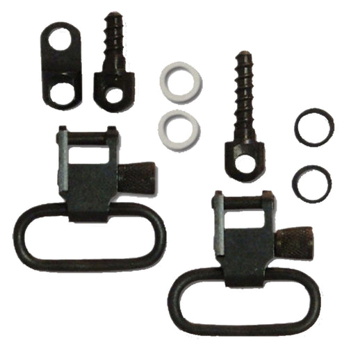 Grovtec US Inc GTSW27 Locking Swivel  Set 1 Black Oxide Ruger Carbine Auto & Single Shot Steel