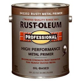 Professional Flat Metal Primer, Rusty, 1-Gallon