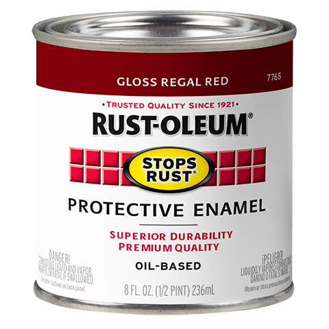 Rust-Oleum® Protective Enamel Brush-On Paint Gloss Regal Red (32 Oz, Regal Red)