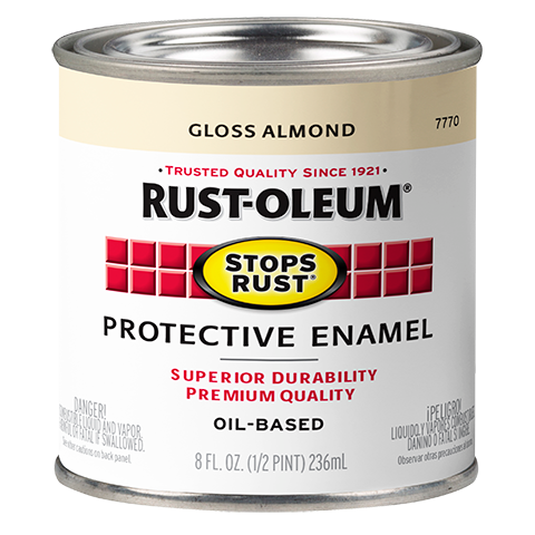 Rust-Oleum® Protective Enamel Brush-On Paint Gloss Almond (32 Oz, Gloss Almond)