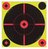 Birchwood Casey 34850 Shoot-N-C Bull's-Eye BMW Self-Adhesive Paper 8 Bullseye Yellow Target Paper w/Black Target & Red Accents 50 Per Pack