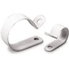 Cable Clamps, White Plastic, 1/4-In. I.D., 18-Pk.