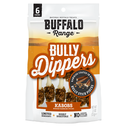 Buffalo Range Healthy Grass Fed Buffalo Jerky Kabob with Bully Pieces Saltillo MS Scruggs Farm Supply