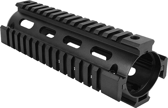 Aim Sports MT021 M4 Carbine Length Quad Rail AR-15,M16,M4 Black Hard Coat Anodized Aluminum 6.60