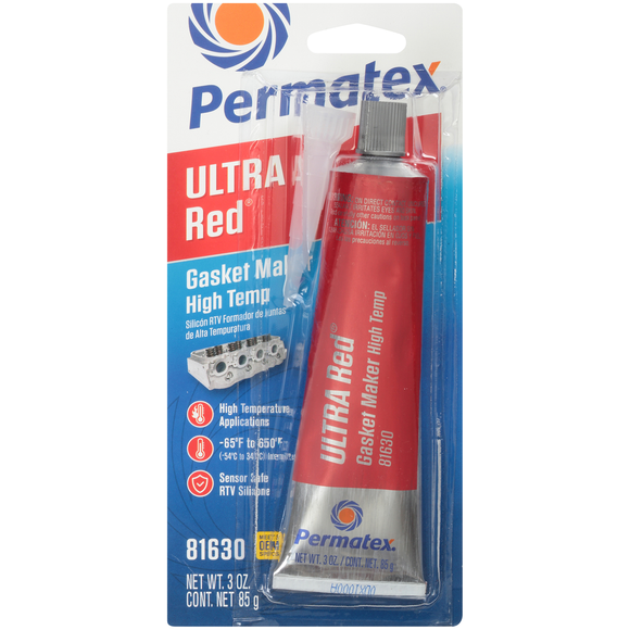 Permatex® Ultra Red® Rtv Silicone Gasket Maker (3 Oz)