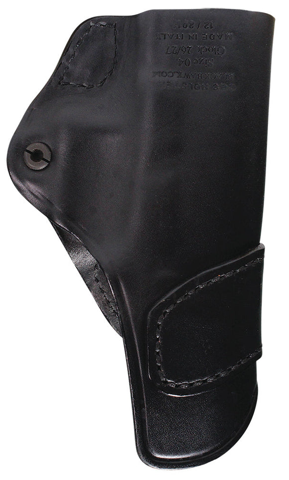 Blackhawk 420404BKR Inside The Pants Fits Glock 26/27 Leather Black
