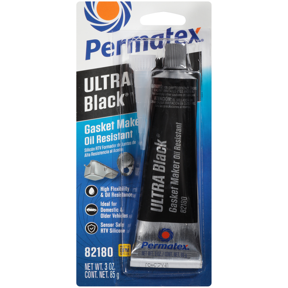 Permatex® Ultra Black® Rtv Silicone Gasket Maker (3 Oz)