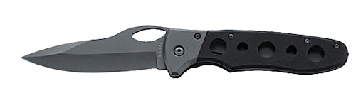 Ka-Bar 3076 Agama  3.75 Clip Point Plain 420 Stainless Steel G10 Black Handle Folding