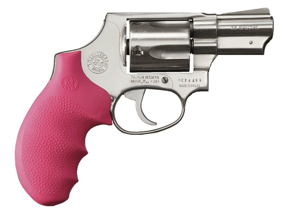 Hogue 67007 Monogrip with Finger Grooves Grip Taurus 85 Rubber Pink