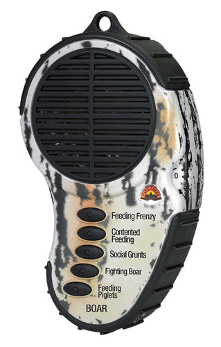 Cass Creek CC034 Ergo Electronic Boar Hand Call Frenzy, Feeding, Grunts, Fighting, Piglets Camo Plastic