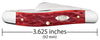 Case Peach Seed Jig Dark Red Bone CS Medium Stockman (Dark Red Bone)