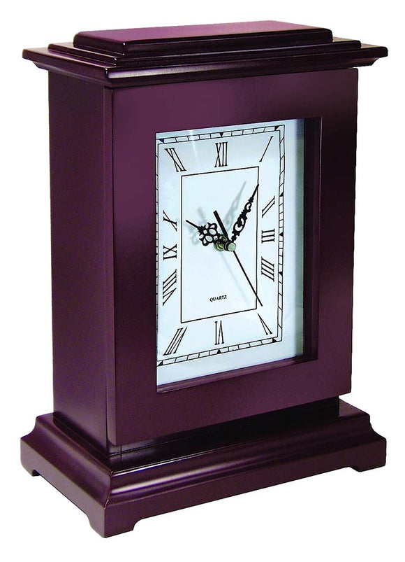 Peace Keeper RGC Tall Gun Clock Personal Vault Magnetic Latch Front Panel Wood Mahogany