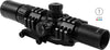 Aim Sports JTHR1 Recon 1.5-4x 30mm Obj 85-25 ft @ 100 yds FOV 30mm Tube Black Finish Tri-Illuminated 3/4 Circle Dot