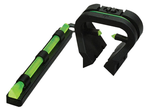 Hiviz TT1001 Tri-Viz Sight Set Shotgun Green Fiber Optic Black 1/4