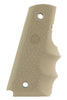 Hogue 45003 Rubber Grip with Finger Grooves 1911 Government Desert Tan