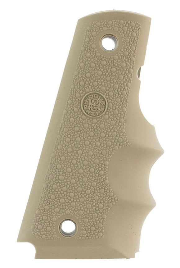 Hogue 45003 Rubber Grip with Finger Grooves 1911 Government Desert Tan