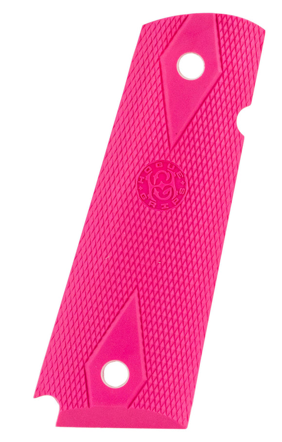 Hogue 45017 Rubber Grip Panels 1911 Government Checkered Pink