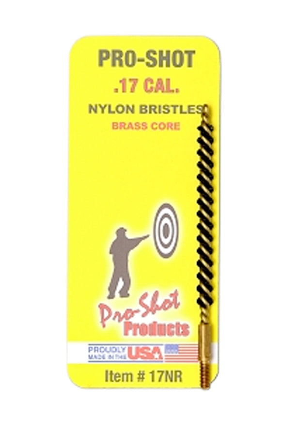 Pro-Shot 17NR Nylon Bore Brush  .17 Cal Rifle 5-40 2