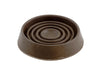Shepherd Hardware 1-1/2-Inch Round Rubber Furniture Cups, Brown, 4-Pack (1 1/2)
