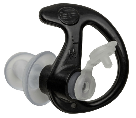 Surefire EP3BKMPR EP3 Sonic Defenders Polymer 24 dB Earbuds Clear Ear Buds w/Black Ear Piece Medium