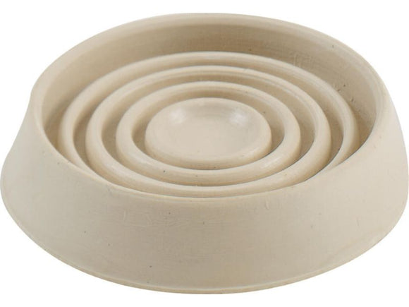 Shepherd Hardware 1-3/4-Inch Round Rubber Furniture Cups, Off-White, 4-Pack (1-3/4