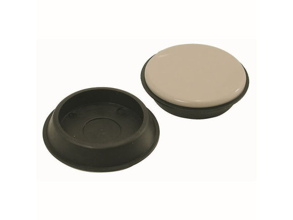 Shepherd Hardware 1-3/4-Inch Reusable, Round, Slide Glide Furniture Cups, 4-Pack (1-3/4