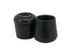 Shepherd Hardware 1-1/4-Inch Inside Diameter Rubber Leg Tips, 2-Pack, Black (1-1/4)