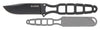 Ka-Bar 1118BP Skeleton  2.50 Clip Point Plain Black 5Cr15 Stainless Steel Handle Fixed