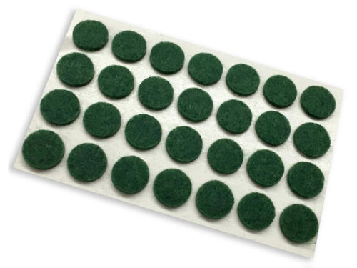Shepherd Hardware 3/8-Inch Self-Adhesive Felt Furniture Pads, 28-Count, Green (2)