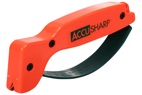 Accusharp 014C Knife Sharpener  Tungsten Carbide Sharpener Plastic Handle Orange