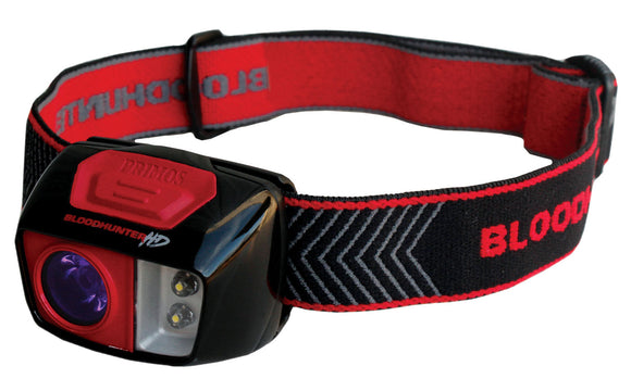 Primos 61109 Bloodhunter HD Headlamp Black Flashlight w/Red & Black Band AAA