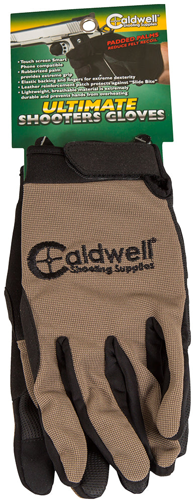 Caldwell 1071004 Ultimate Shooting Gloves Small/Med Tan