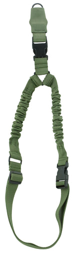 Aim Sports AOPS01G One Point Bungee Sling 1.25 W x 26 L Green Elastic Webbing Rifle