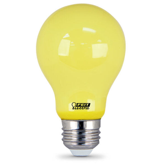 Feit Electric 60 Watt Equivalent A19 LED Yellow Bug Light (60 Watt)