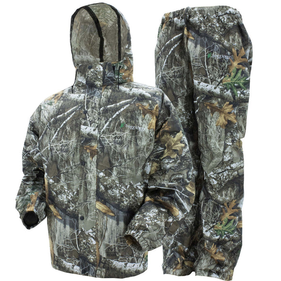 Frogg Toggs AS131058LG Camo Realtree Edge All-sport Waterproof Breathable Rain Suit Large