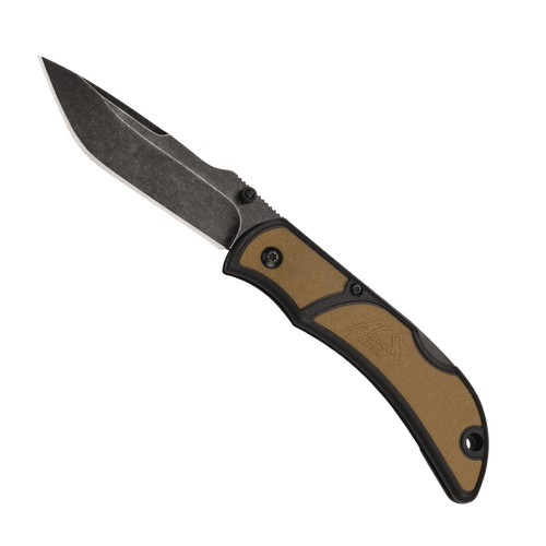 Outdoor Edge 3.3 Chasm Folding Knife Brown (3.3, Brown)