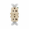 Eaton Cooper Wiring Commercial Specification Grade Duplex Receptacle 20A, 125V Ivory (125V, Ivory)